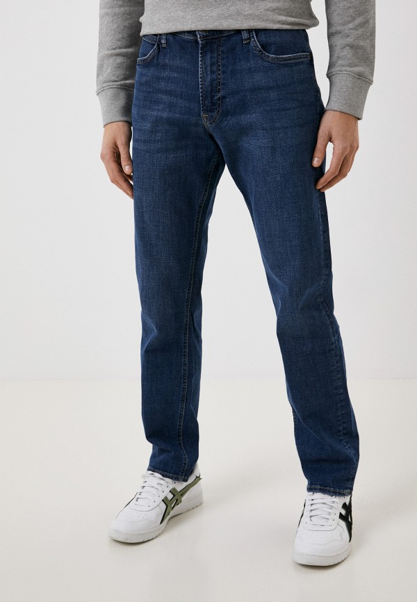мужские прямые джинсы lee, синие