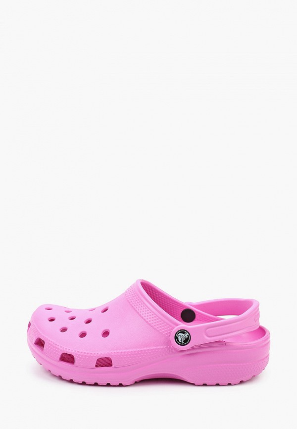 женское сабо crocs, розовое