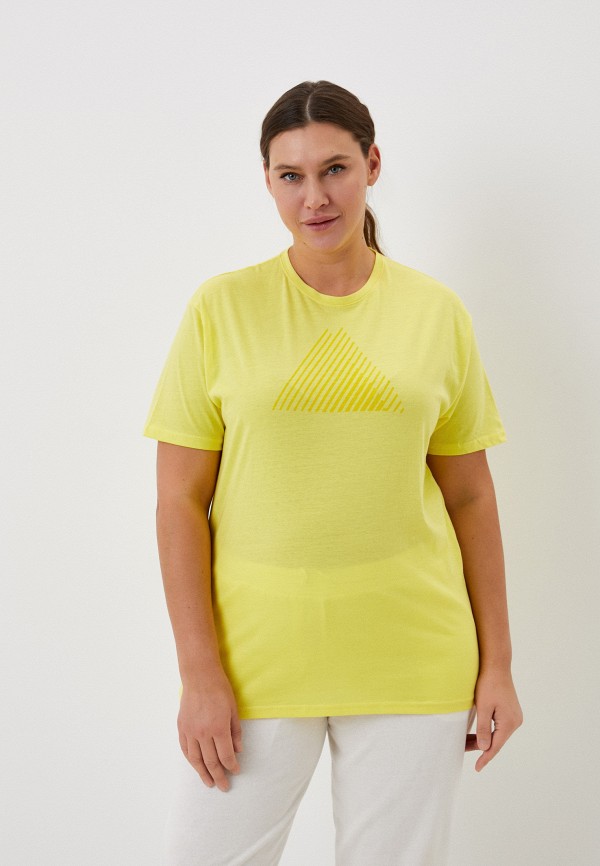 женская футболка code, желтая