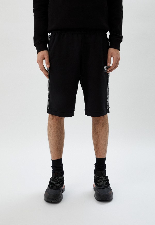 мужские спортивные шорты ea7, черные