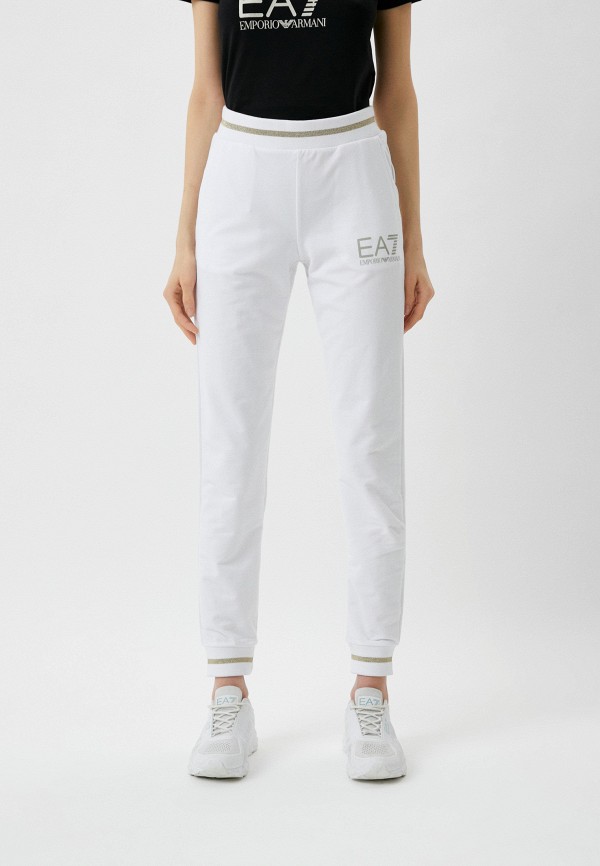 женские спортивные брюки ea7, белые
