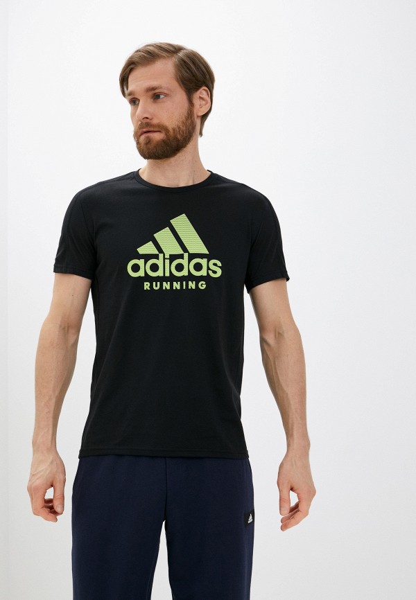 мужская футболка adidas, черная