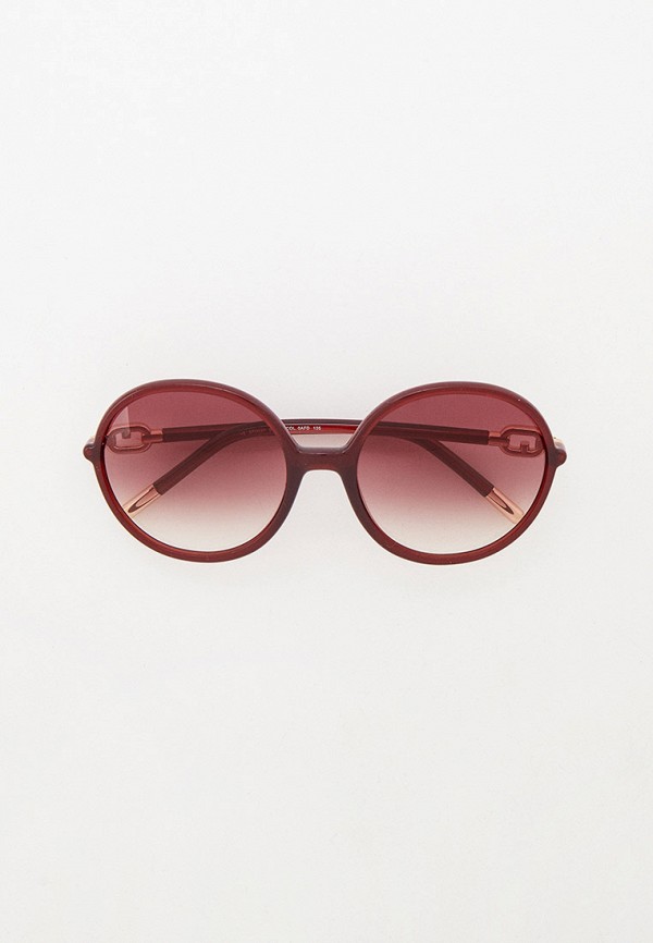 женские солнцезащитные очки furla, бордовые