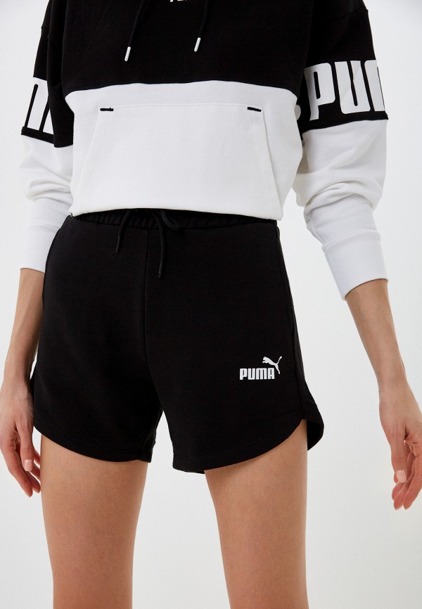 женские спортивные шорты puma, черные