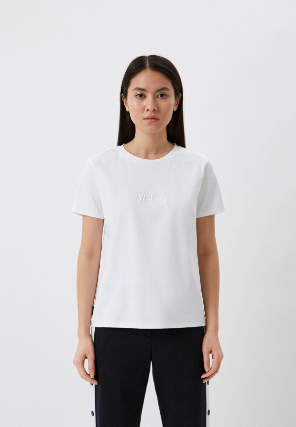 женская футболка woolrich, белая