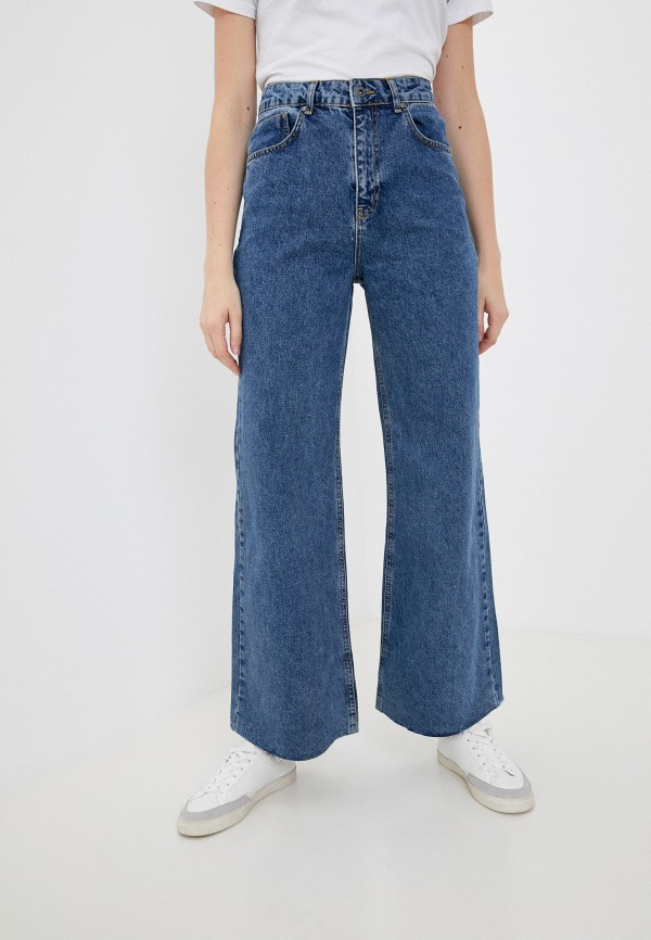 женские джинсы клеш ragged jeans, синие