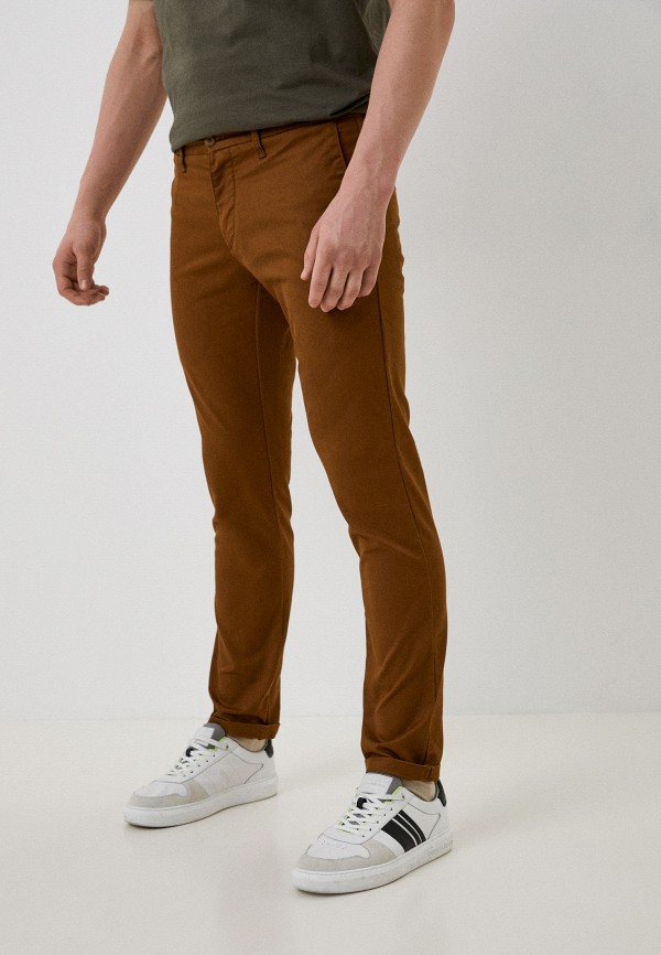 мужские брюки чинос carhartt wip, коричневые