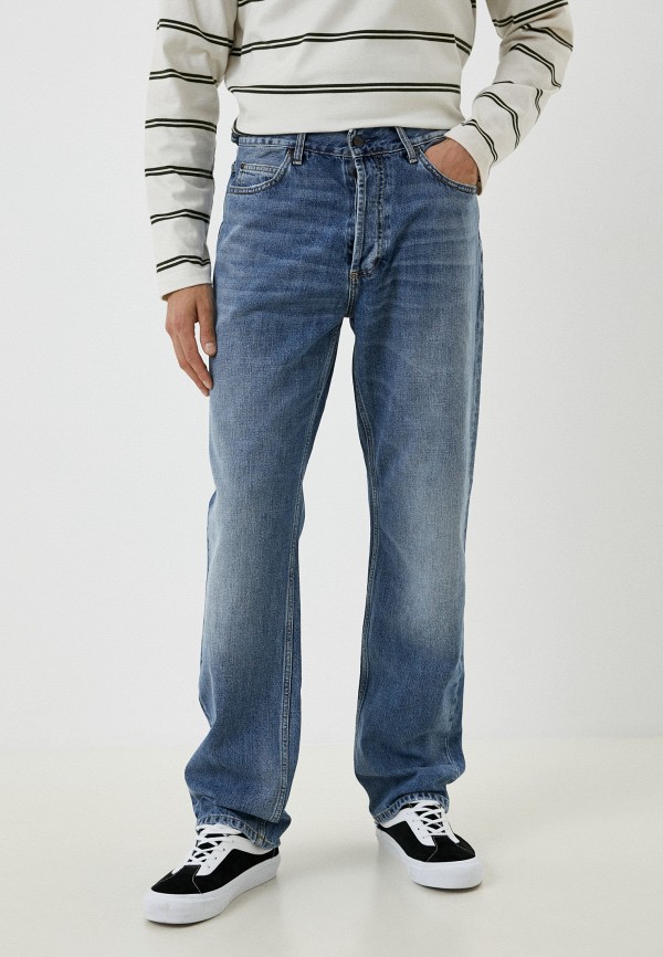 мужские прямые джинсы carhartt wip, голубые
