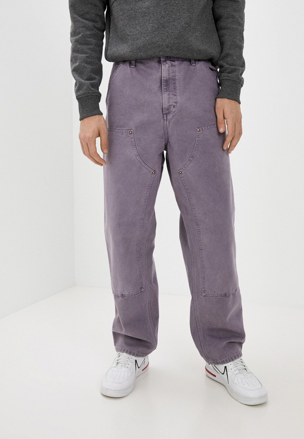 мужские повседневные брюки carhartt wip, фиолетовые