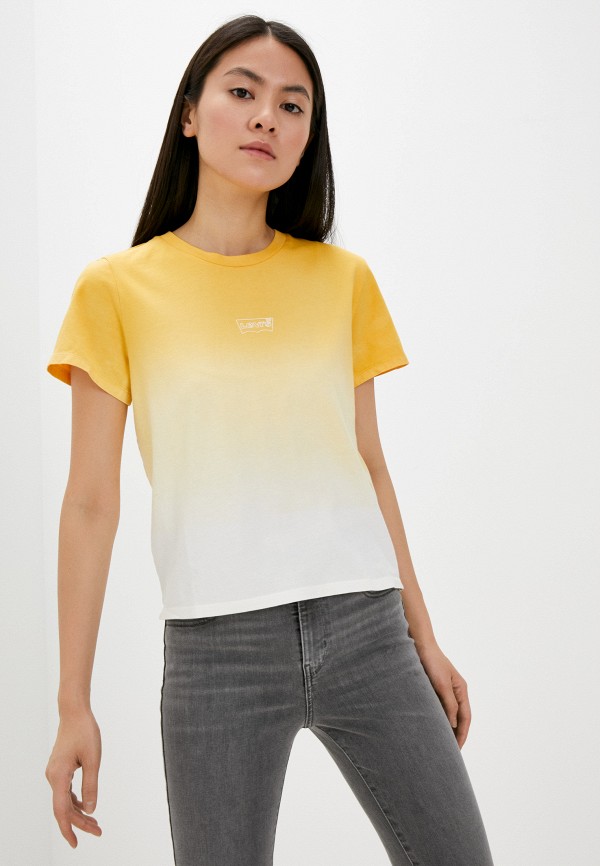 женская футболка levi’s®, желтая