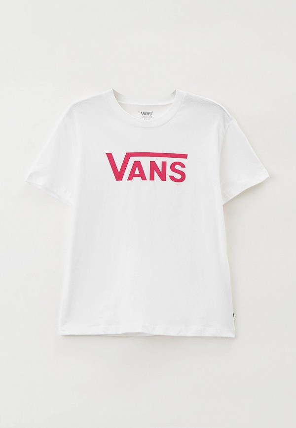 футболка vans для девочки, белая