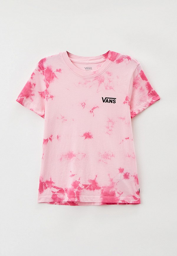 футболка vans для девочки, розовая