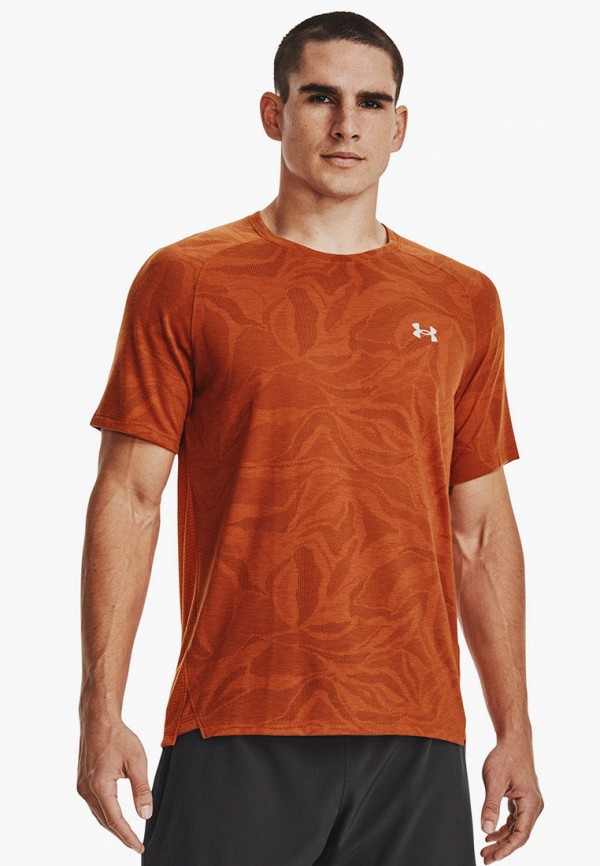 мужская футболка under armour, оранжевая