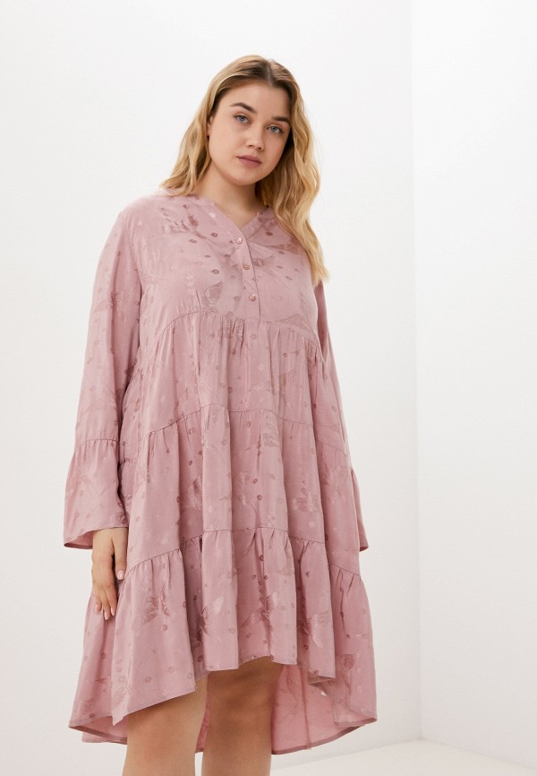 женское платье ulla popken, розовое