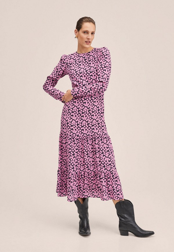 женское повседневные платье mango, розовое