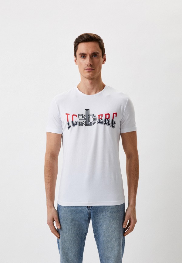 мужская футболка iceberg, белая
