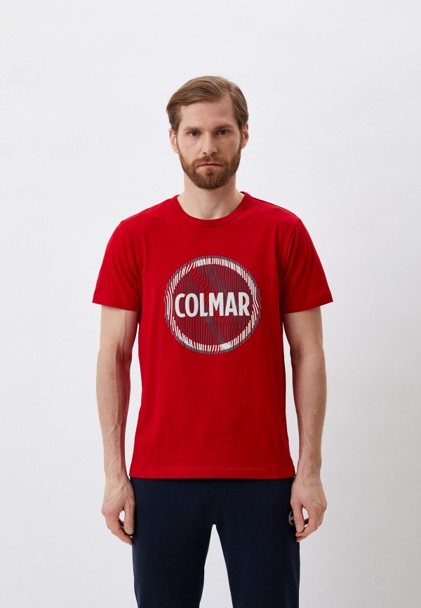 мужская футболка colmar, бордовая