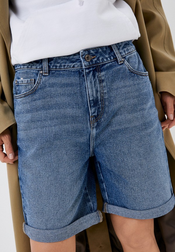 женские джинсовые шорты fracomina, голубые