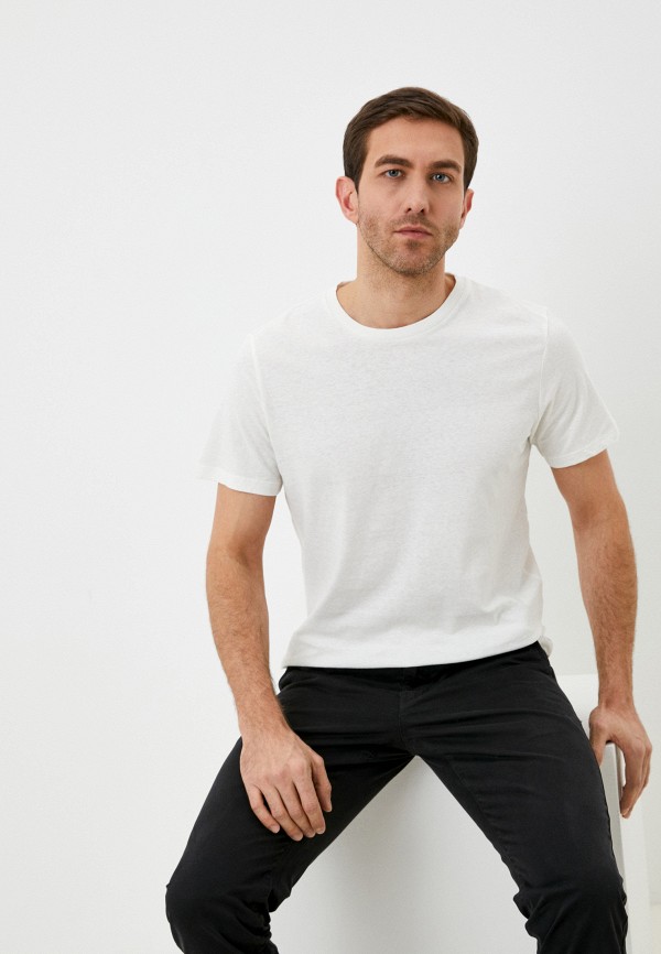 мужская футболка с коротким рукавом jack & jones, белая