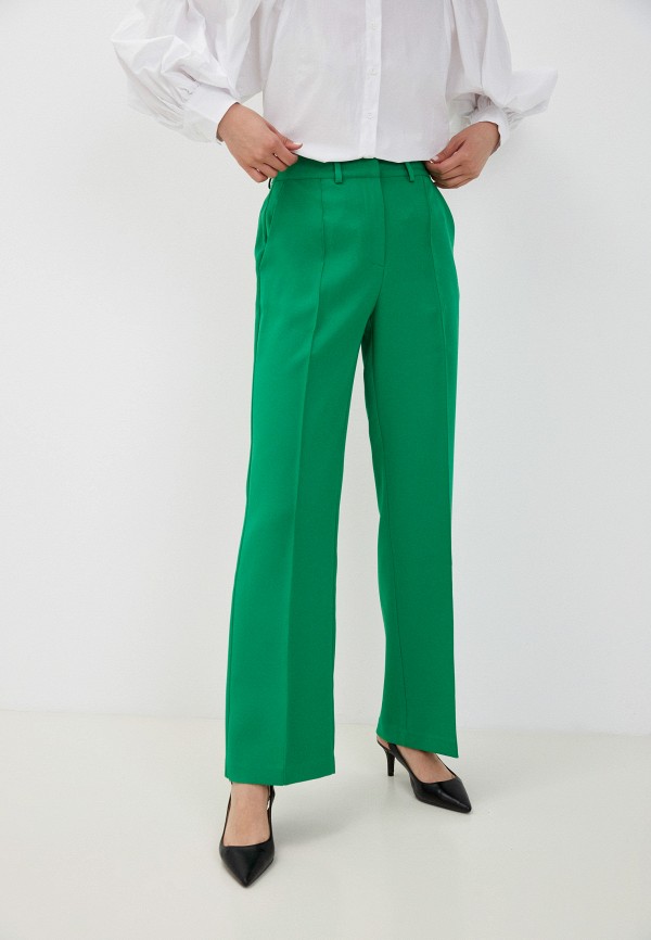 женские повседневные брюки y.a.s, зеленые