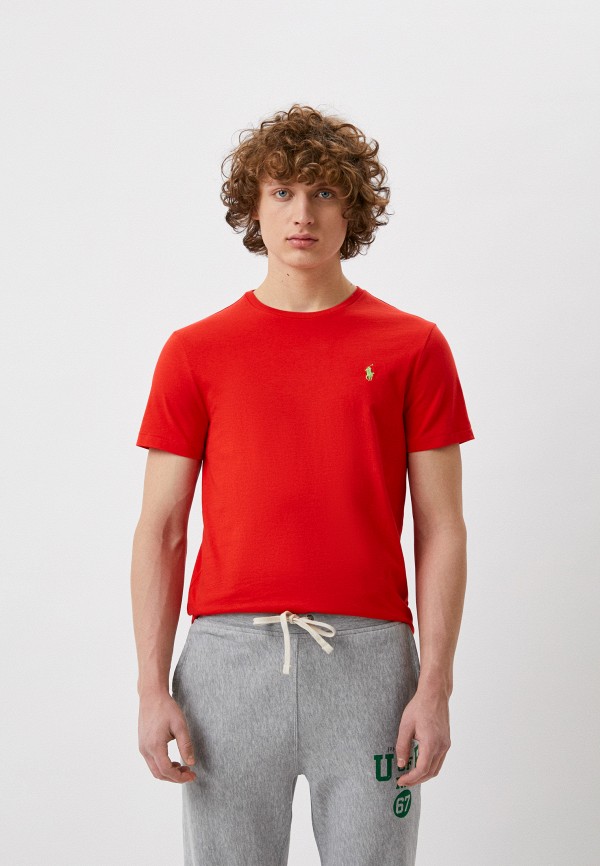 мужская футболка polo ralph lauren, красная