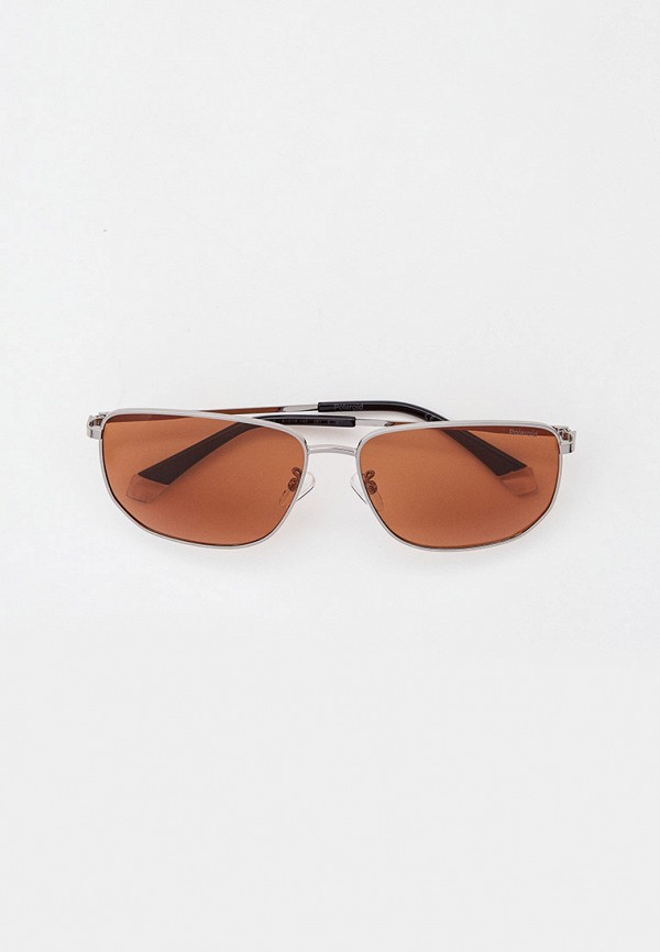 мужские солнцезащитные очки polaroid, серебряные