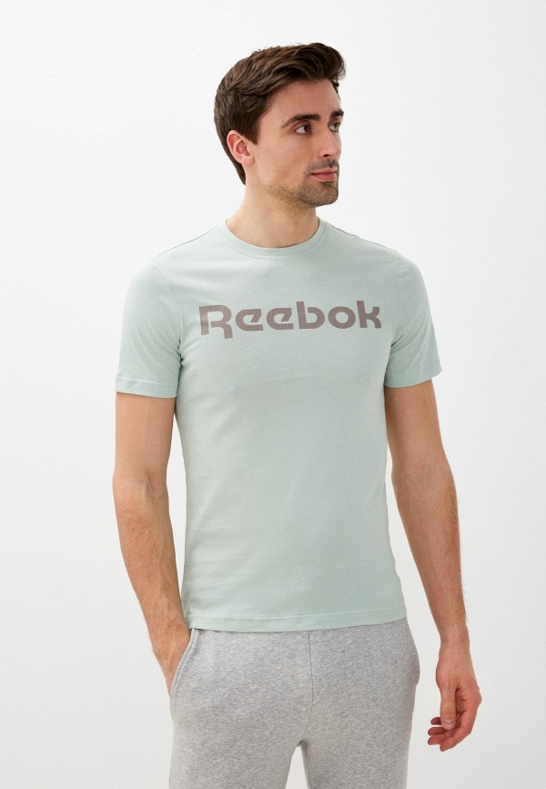 мужская футболка reebok, зеленая
