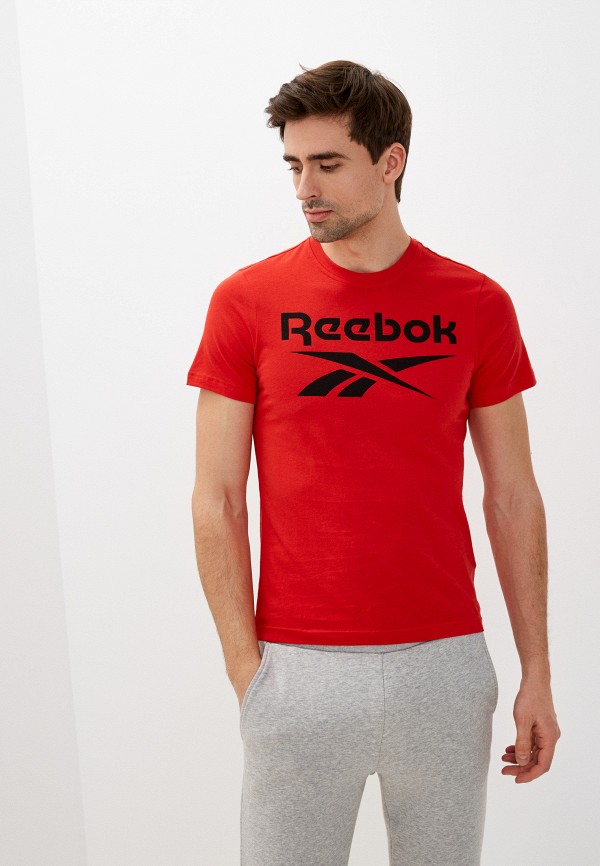 мужская спортивные футболка reebok, красная