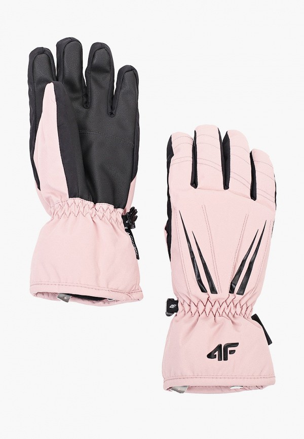 женские перчатки 4f, розовые