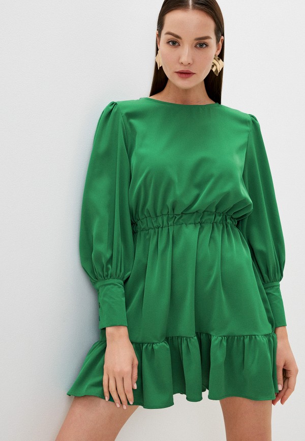 женское повседневные платье allegri, зеленое