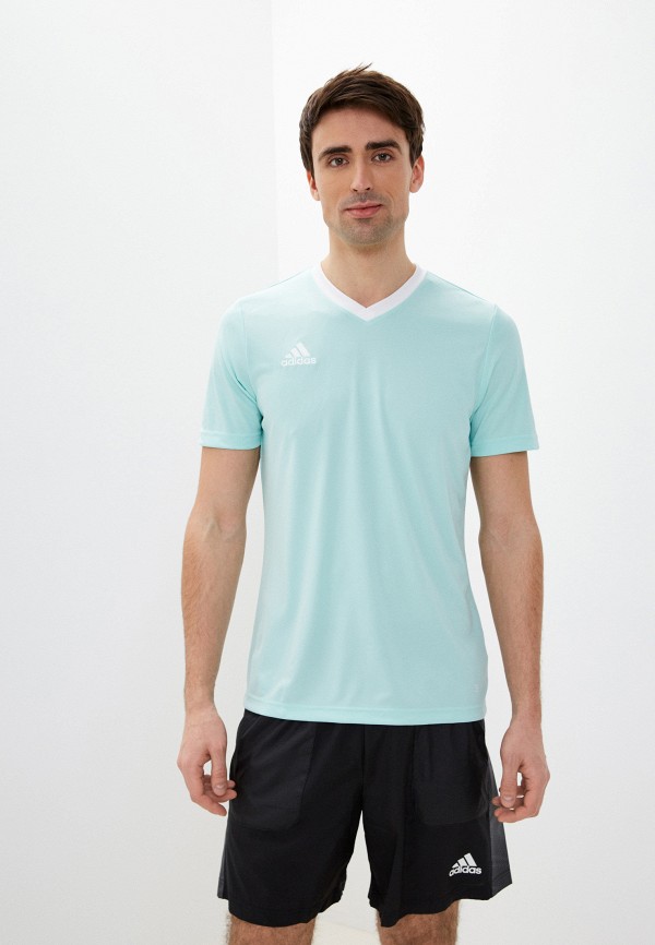 мужская спортивные футболка adidas, бирюзовая