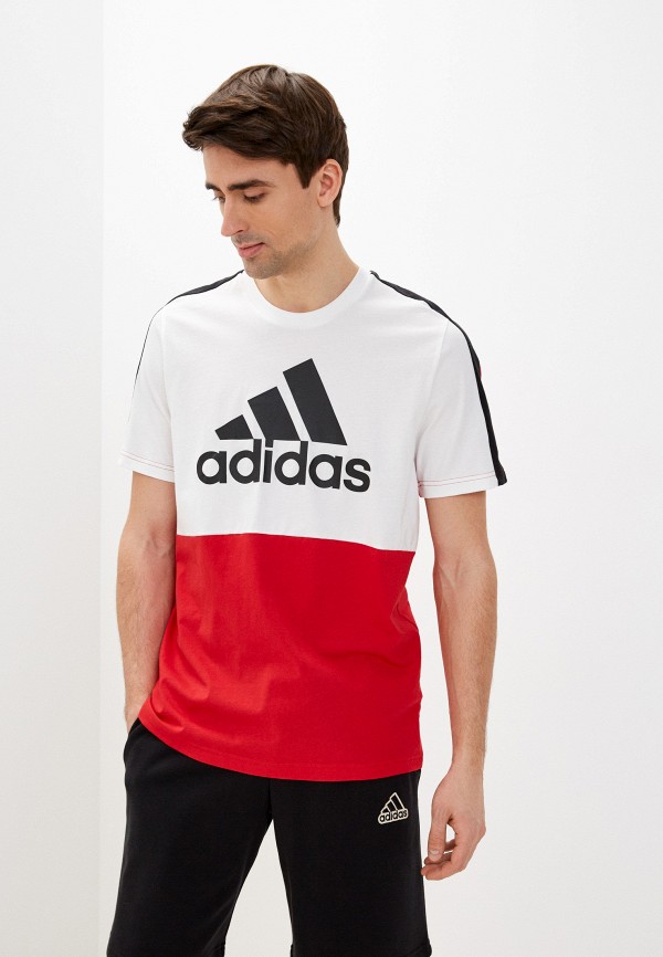 мужская спортивные футболка adidas, разноцветная