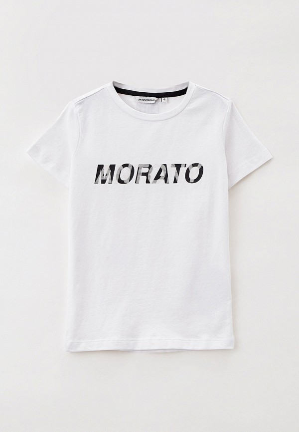 футболка с коротким рукавом antony morato для мальчика, белая