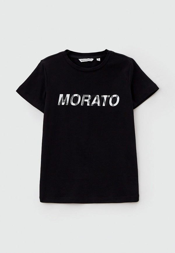 футболка с коротким рукавом antony morato для мальчика, черная
