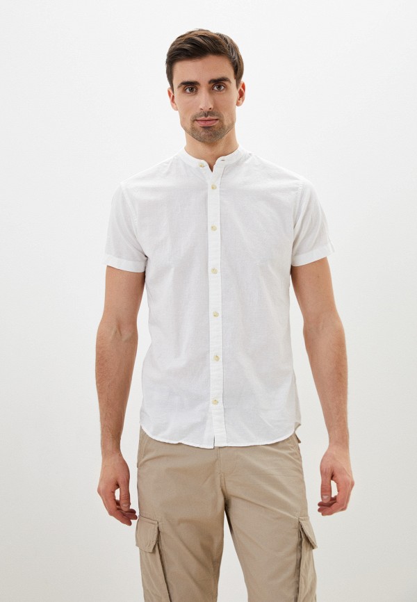 мужская рубашка с коротким рукавом produkt, белая