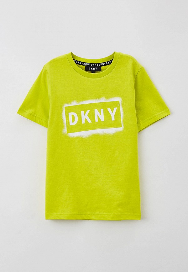 футболка с коротким рукавом dkny для мальчика, зеленая