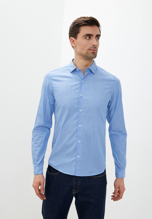 мужская рубашка s.oliver, голубая