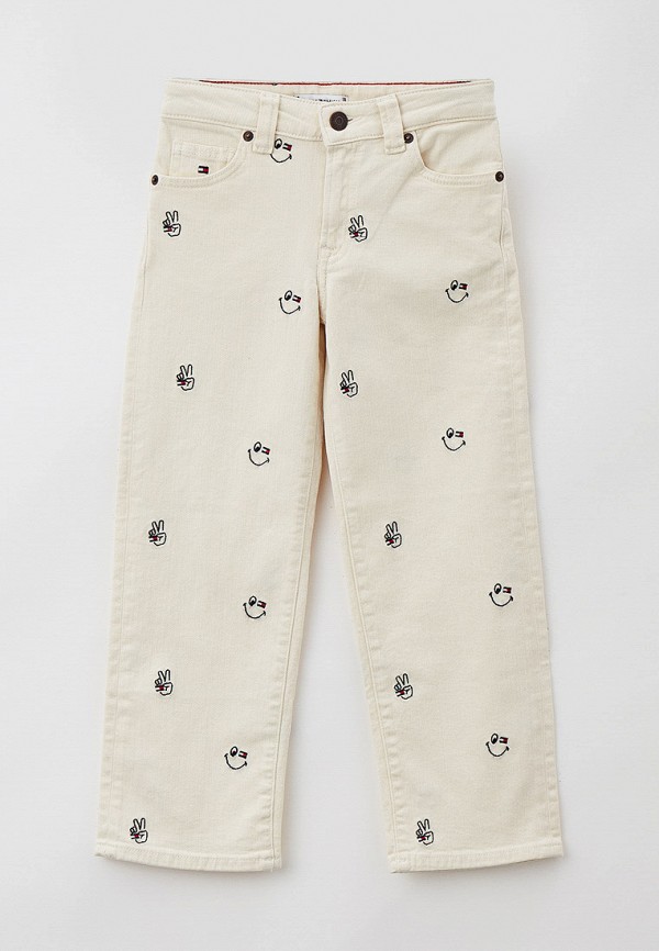 джинсы tommy hilfiger для девочки, бежевые