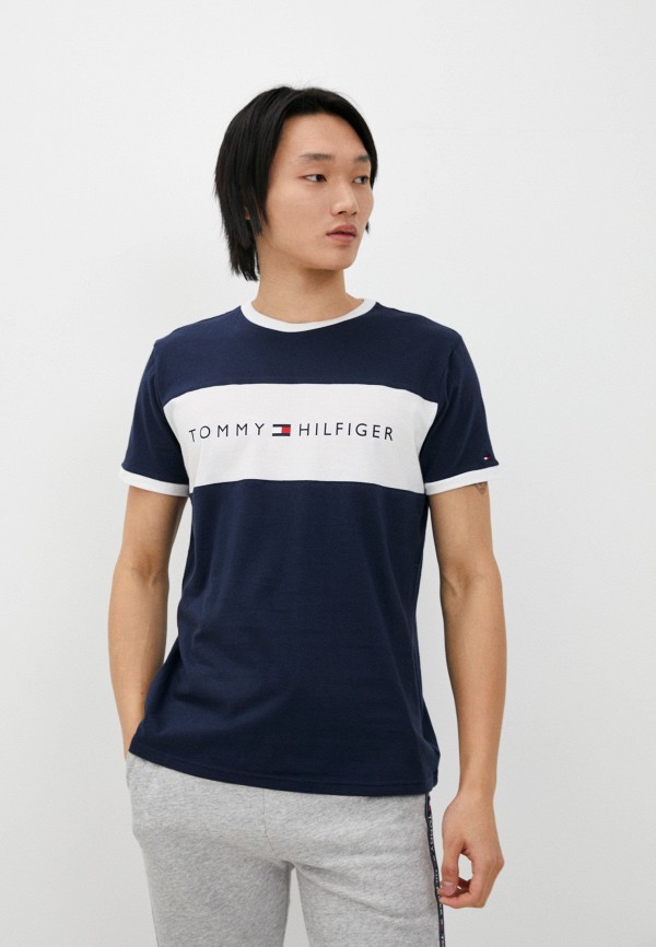 мужская футболка tommy hilfiger, синяя