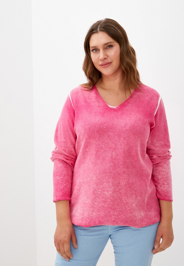 женский пуловер ulla popken, розовый