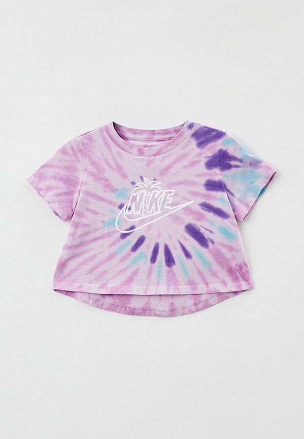 футболка nike для девочки, фиолетовая