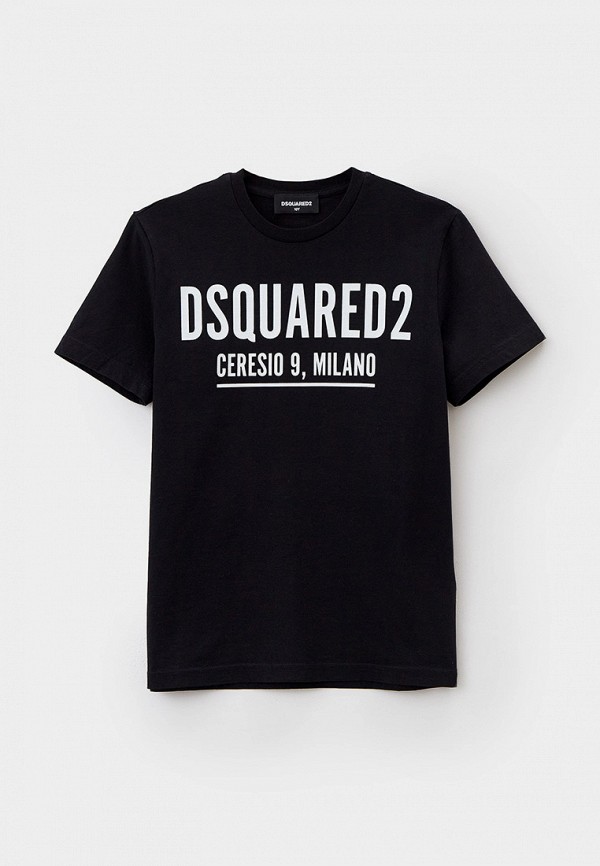 футболка с коротким рукавом dsquared2 малыши, черная