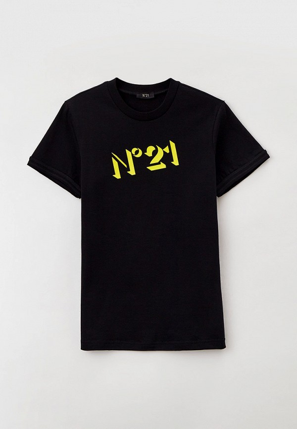 футболка с коротким рукавом n21 малыши, черная