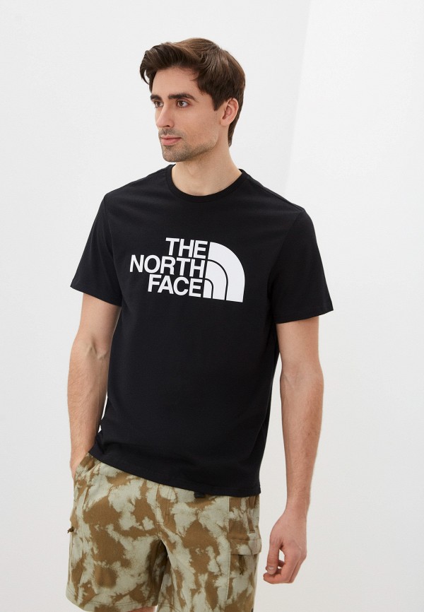 мужская спортивные футболка the north face, черная