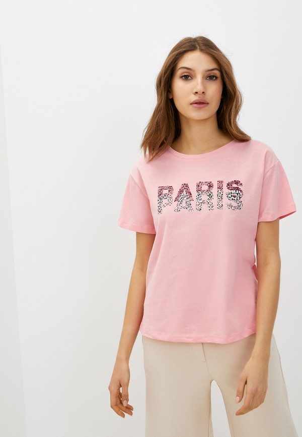 женская футболка trendyol, розовая