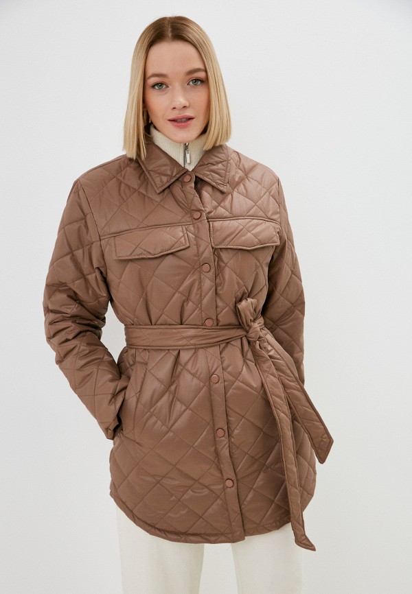 женская куртка snow airwolf, коричневая