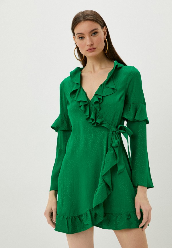женское платье topshop, зеленое