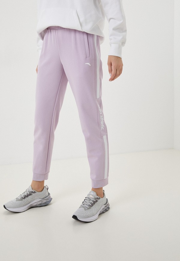 женские спортивные брюки anta, фиолетовые