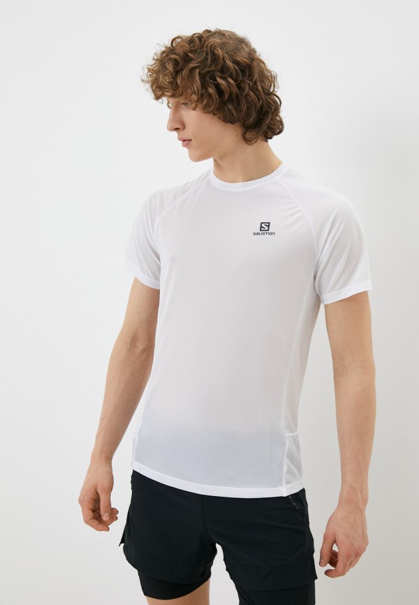 мужская спортивные футболка salomon, белая