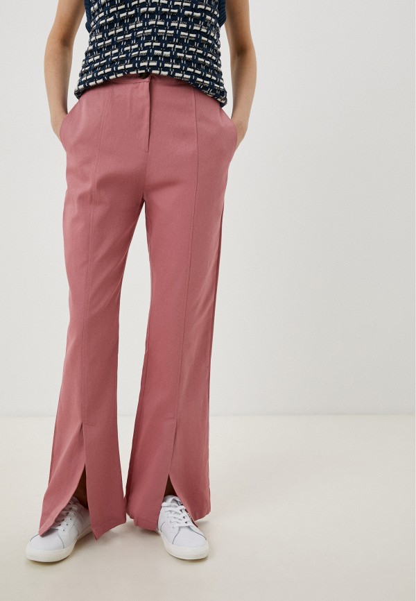 женские повседневные брюки trendyol, розовые